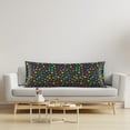 thumbnail image 6 of Body Pillow Cover 21x54 inches Colorful Animal Pets Dog Cat Paw Prints Satin Pillow Case Cover with Zipper Soft Breathable Long Pillowcase for Hair and Skin, 6 of 6