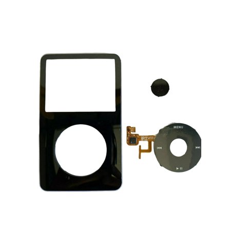 Black Face Plate Clickwheel Button For Apple iPod Classic 5th Gen Replacement