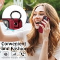 thumbnail image 5 of iPhone 12 Case ,Card Slots Leather Wrist Strap Phone Cover for iPhone 12, 5 of 5