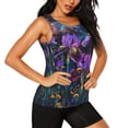 thumbnail image 2 of Fotbe Starry Night Iris Field Blusas Sin Mangas para Mujer – Estilo Casual, Corte Suelto, Slim-Fit, Cuello Redondo Deportivo, Tops de Verano para Gimnasio y Yoga-Large, 2 of 7