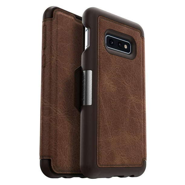Razernij Likken Gloed OtterBox Strada Series Leather Wallet Case for Samsung Galaxy S10e (ONLY) -  Bulk Packaging - Espresso (Dark Brown/Worn Brown Leather) - Walmart.com