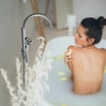 thumbnail image 3 of Kibi Circular Floor Mount Tub Filler With Hand Shower - Brush Nickel, 3 of 3