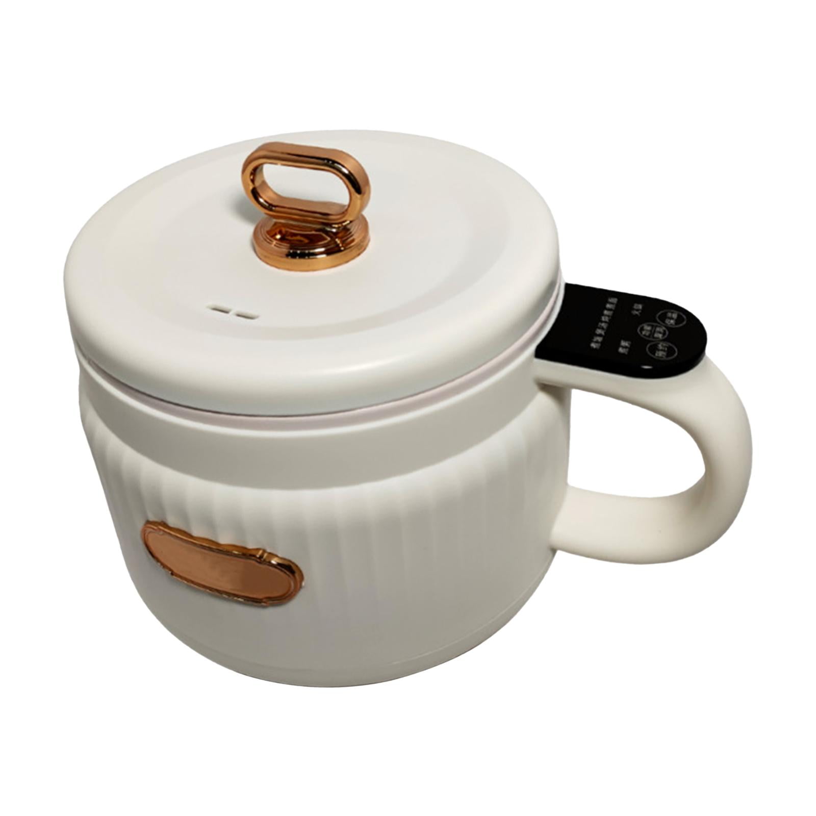 Fiocias Small Rice Cooker Electric Pot Fast Cooking Small Electric Cooker Non-stick Pot Beige
