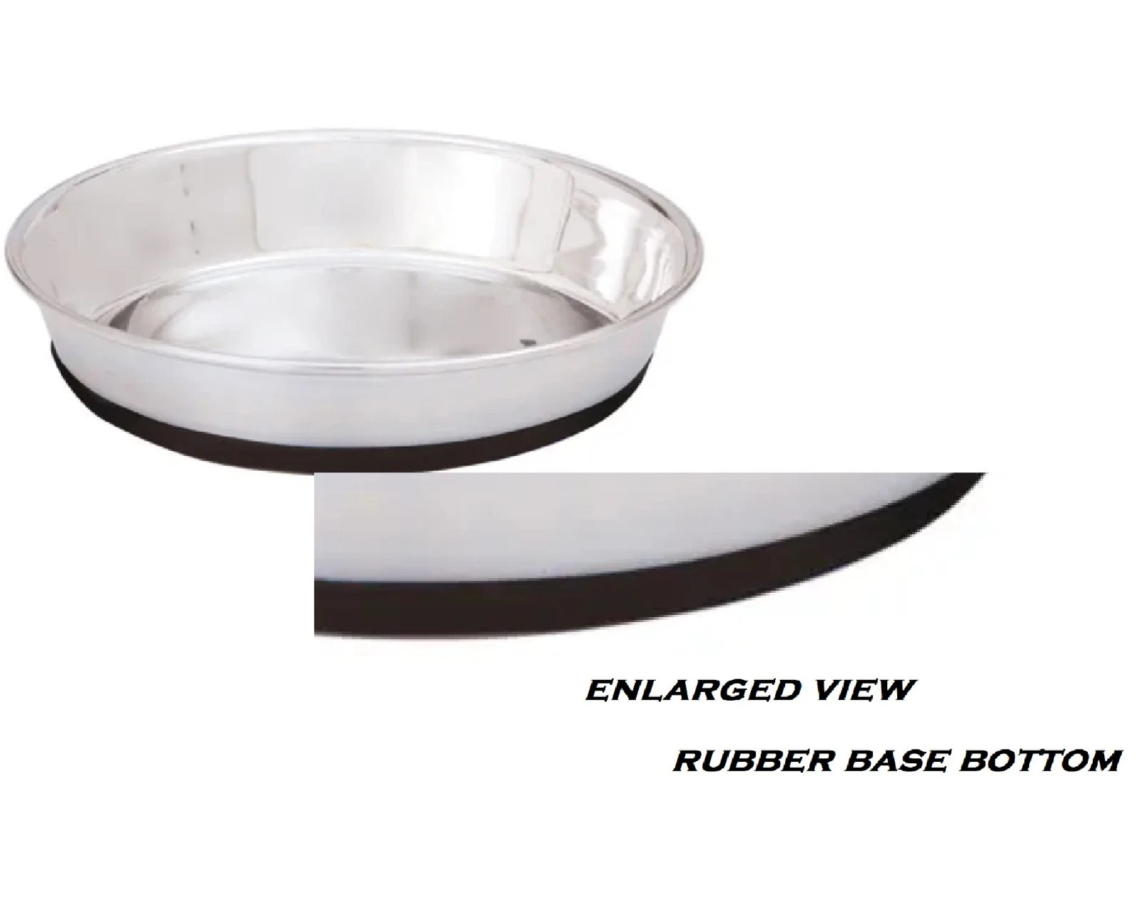 25 Shallow Steel Dish Bulk Packs Dog Food Water Puppy Kitten Bowls Short Snout (12 Ounces)