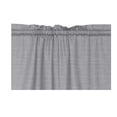 thumbnail image 2 of Mainstays Threaded Print Solid Color Room Darkening Rod Pocket Curtain Panel Pair, Set of 2, Gray, 30 x 54, 2 of 6