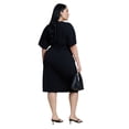 thumbnail image 2 of ELOQUII Women's Plus Size Cross Front Flutter Sleeve Dress, 2 of 3