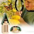 thumbnail image 3 of KMSS Butterfly House And Feeder Wooden Butterfly House Natural Butterfly Habitat with Butterfly Puddler Outdoor Hanging Butterfly Shelter And Feeder, 3 of 8