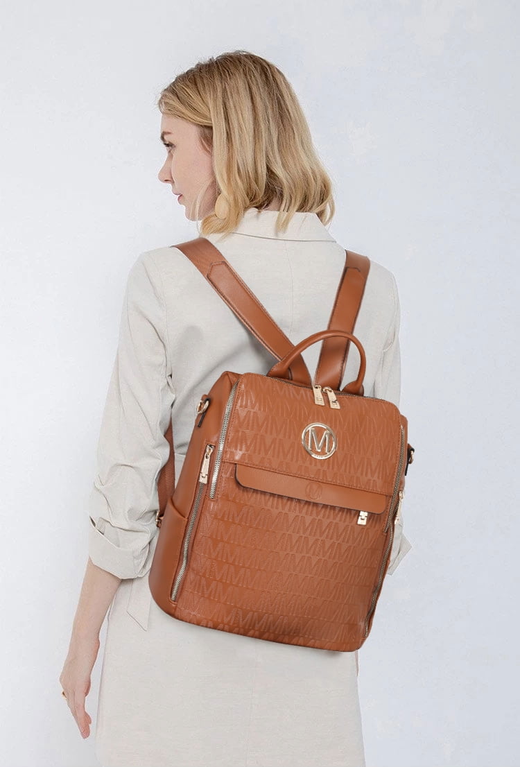 MKP COLLECTION Women Fashion Backpack Purse Travel Shoulder Bags and Purse 2Pcs