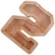 thumbnail image 2 of Alcancía transparente multifuncional con forma de figura de madera, 2 of 6