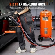 KFFKFF 28 Gallon Sand Blaster with Vacuum, 1200W Dust Control System, Abrasive Reuse Capability, 60-110 PSI, Durable Blasting Equipment