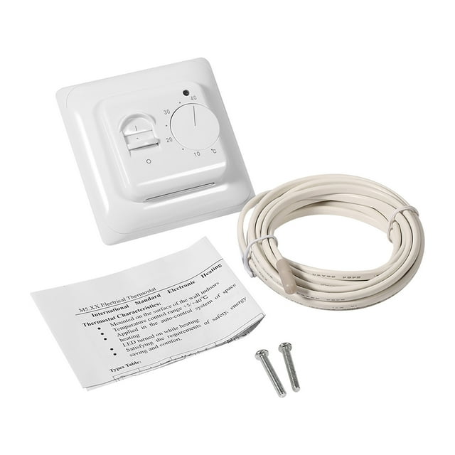 DEWIN Thermostat, Room Floor Mechanical Manual Heating Thermostat Air Condition Temperature Control Switch AC 230V