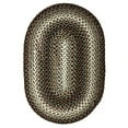 thumbnail image 1 of Homespice Oval Outdoor Braided Rugs, 27" x 45", Midnight Moon, 1 of 5