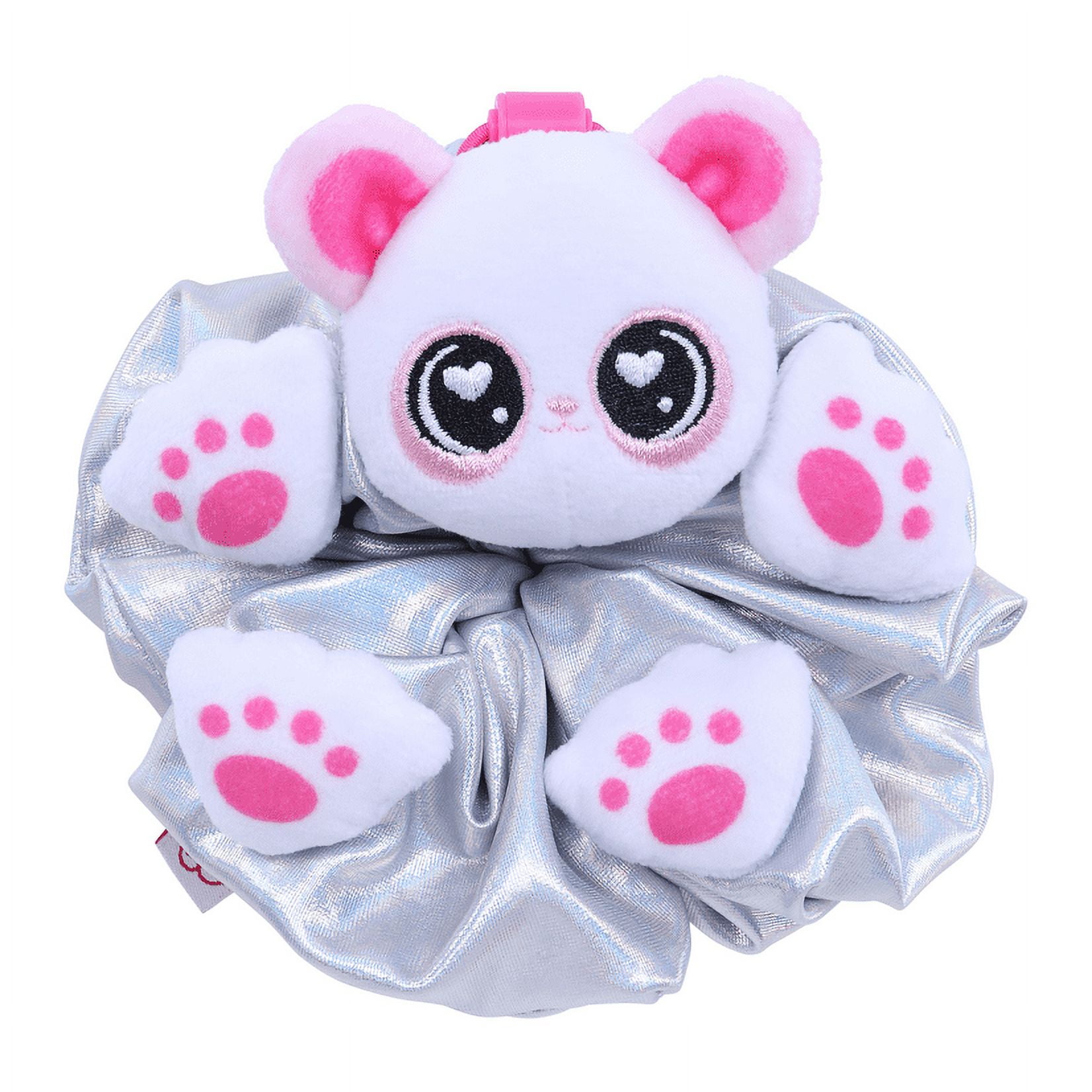 ☆TATIANA☆ Innocent Rose Scrunchie HB2258 ScrunchMiez Giantz 6 Panda Shimmer Hair Scrunchie - Walmart.com
