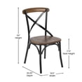 thumbnail image 6 of Advantage X-Back Chair with Metal Bracing and Hand Stained Fruitwood Seat, 6 of 9