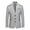 Gray Jacket for Men, variant on IYTR Mens Suit Coats Solid Color Long Sleeve Jacket Button-up Lapel Coat Formal Dress Performance Suit Jacket with Pocket Red M