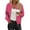 Fall Clothes Hot Pink, variant on Women's Cropped Bomber Jacket Lightweight Casual Zip up Outerwear Long Sleeve Windbreaker with Pockets