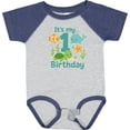 thumbnail image 3 of Inktastic First Birthday Sea Creatures Celebration Boys or Girls Baby Bodysuit, 3 of 5
