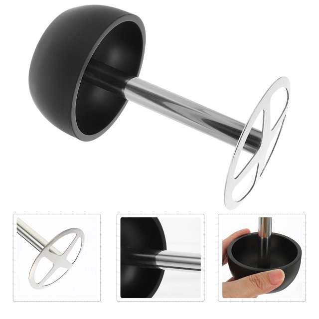unbranded Estante Negro Para Cepillos De Con Sencillo Ideal Para Baños Y Cocinas