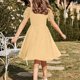 thumbnail image 5 of Vestido Largo Casual Vestido Casual de Polka de Moda para Niños con Falda de la Princesa de Manga Corta de Malla Y Falda de Gasa de Malla Vestido de la Princesa Del Bebé, 5 of 6