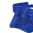 thumbnail image 3 of Bling Rhinestones Sun Visor Hat Sun Protection Hat for Women Men, 3 of 9