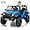 Blue, variant on Lumiparty Kids Ride on Car Truck, 12V Kids Electric Vehicles Car Ride on Toy for Toddlers with Remote Control, 3 Speeds, LED Light, Music, USB for 3-6 Years, Black
