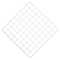 KAKOWELY Wall Grid Photo Display 1Pcs 13X13X0.08In White Iron Framed Wall Grid Panel For Item Organization