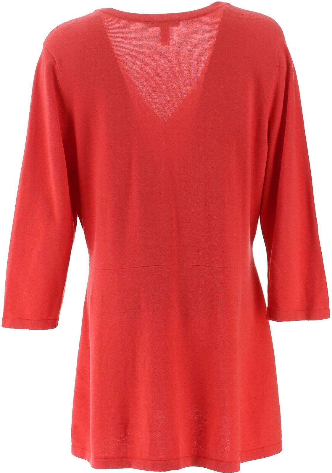 Isaac Mizrahi Curved Hem Button Front 