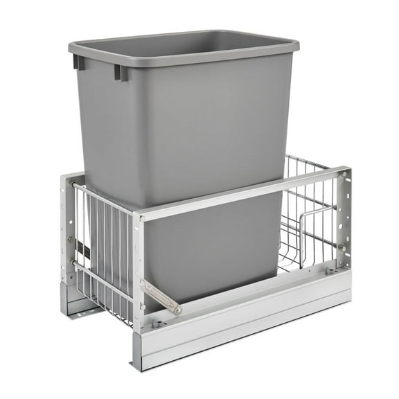 Rev-A-Shelf 5349-15DM-117 35 Quart Pullout Waste Container Can with Soft Close