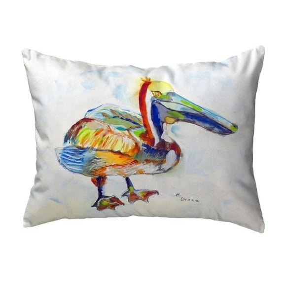 Betsy Drake KS983A 11 x 14 in. Heathcliff Pelican Small No-Cord Pillow