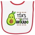 thumbnail image 2 of Inktastic Tía's Little Avocado with Cute Baby Avocado Baby Terry Cloth Bib, 2 of 3