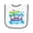 White and Navy, variant on Inktastic Daddy is Worlds Best Nurse Baby Terry Cloth Bib