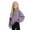Purple, variant on Girls Long Sleeve Pullover Sweatshirt High Neck Loose Fit Casual Top for Kids Soft Comfortable Cotton Blend