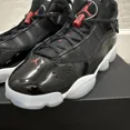 thumbnail image 3 of Ni - ke Air Jordan 6 Rings 323419-064 Sneaker Kids Boys Black GS Basketball Shoes EF91, 3 of 5