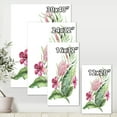 thumbnail image 4 of Designart ' Flamingo With Pink Flowers and Exotic Foliage ' Traditional Canvas Wall Art Print, 4 of 4