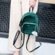 thumbnail image 2 of Mochila De terciopelo para mujer, bolso escolar con cremallera y Pompón, informal, a la moda Fivean unisex, 2 of 2