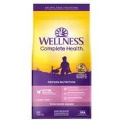 Wellness Complete Health Kitten Dry Cat Food for Indoor & Outdoor Cats, Wholesome Grains, Natural, Original Turkey, Turkey Meal and Chicken (5 Pound Bag)
