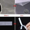 thumbnail image 4 of SHENMO 3 Pack (White, 1.5 x 2m) Mosquito Net Window DIY Self Adhesive Insect Mesh Curtain 51 x 59 Inches with 3 Rolls of Hook Adhesive Tape, Suitable for Multiple Windows, Insect Screen, 4 of 5
