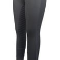 thumbnail image 2 of TuffRider Ladies Marathon Full Seat Tights-Charcoal-L, 2 of 5