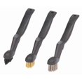 thumbnail image 1 of Carrand Parts Cleaning Brush 92004 Grip Tech; Used For Cleaning Battery Terminals And Spark Plugs; Nylon Brush; Set Of 3, 1 of 1