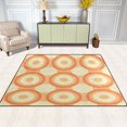 thumbnail image 2 of Yayeee Area Rugs for Living Room 5.2'x4' Non Slip Washable Bedroom Floor Carpet, Orange Circle, 2 of 5