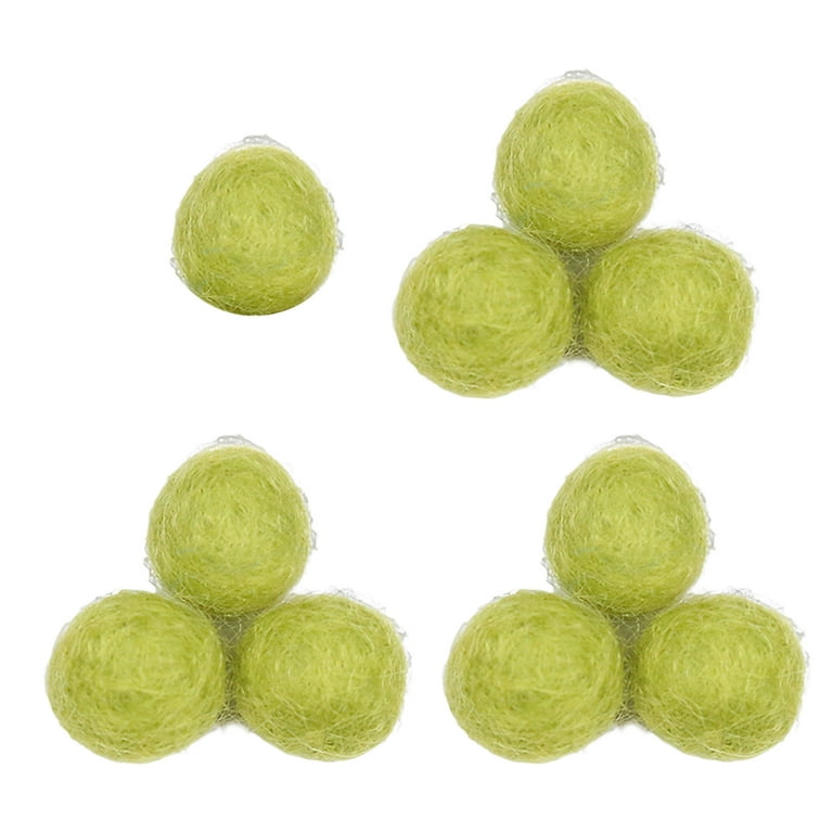 Uxcell Pom Felt Balls Fabric 1.5cm 15mm for Crafts Project DIY 100 Pcs  Light Yellow