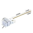 thumbnail image 2 of Side Mount Toilet Tank Lever Flush Handle Brass Push Button Replacement, 2 of 7