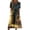 Black, variant on Halloween Dresses for Women Casual Midi A-Line with Pockets Short Sleeve Crew Neck Relaxed Fit Nature Print Dress for Hiking Outing Weekend Getaway Gold 2XL