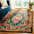 thumbnail image 2 of SAFAVIEH Classic Vintage Kyleigh Global Polyester Area Rug, Black/Rose, 6' x 9', 2 of 8