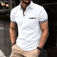 thumbnail image 2 of FYDUU Men's Vintage Polo Shirts Men Spring Summer Fashion Loose Lapel Printed Short Sleeve T Shirts Polo Shirt Top Versatile Polo Shirts, 2 of 4
