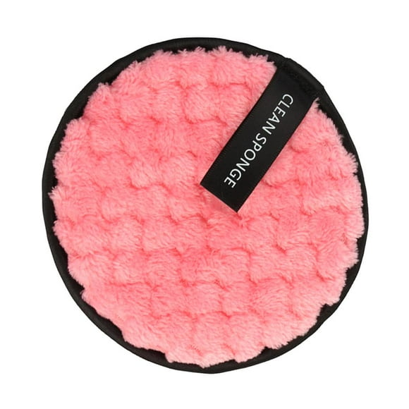 Esponja de limpieza facial Premium de 2 vías, esponja de , almohadilla de limpieza, almohadillas suaves, diámetro: 12 cm / 4,72 pulgadas Rosado