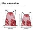 thumbnail image 2 of Fuzoiu Striped Meat Print Drawstring Backpack for Gym, Travel, Yoga,Sports Sackpack String Bag for Women Men-Small, 2 of 6