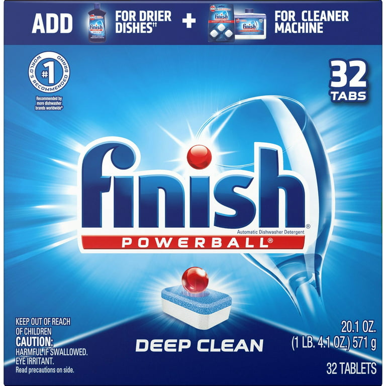 Finish All-in-One Dishwasher Detergent Powerball Tablets, Fresh Scent 54  Count