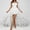 White, variant on siminsem Floral Lace Corset Dress Set Women Gothic, Strapless Bustier Top with Tulle High Low Skirt Halloween Queen Masquerade Party Dress Up, Red,L