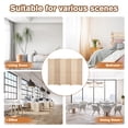 thumbnail image 6 of Jaxpety 6 Panel Bamboo Room Divider Folding Privacy Screen Freestanding Wall Divider for Bedroom Living Room, Beige, 6 of 10